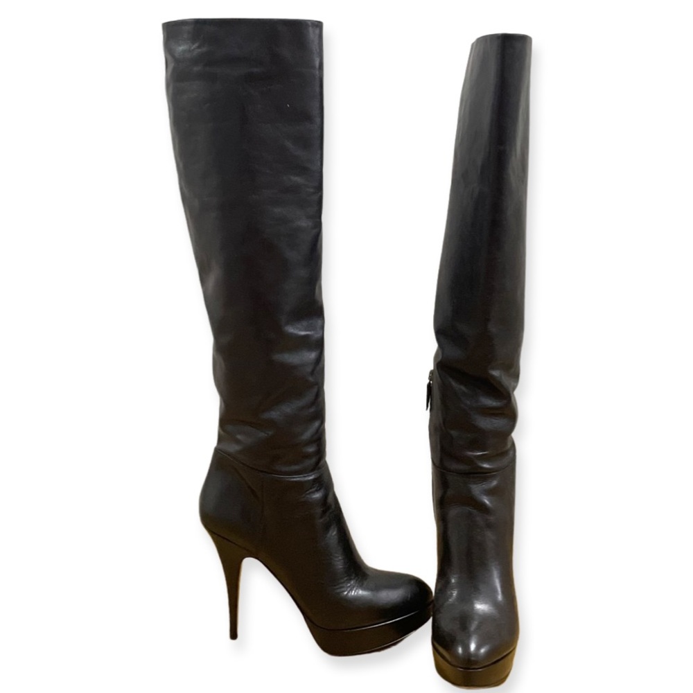 PRADA Knee-High Leather Boots